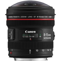 Canon EF 8-15mm f/4L USM Fisheye Ultra-Wide Zoom Lens