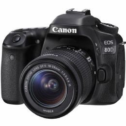 Canon EOS 80D DSLR Camera with Canon 18-55mm Lens