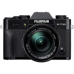 Fujifilm X-T10 Mirrorless Digital Camera with 16-50mm Lens (Black)