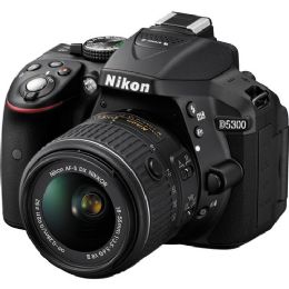 Nikon D5300 DSLR Camera with 18-55mm Lens (Black)