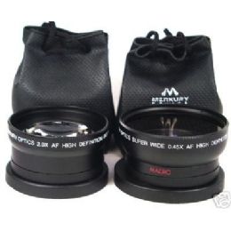 Pro Wide Angle & Telephoto Lens Set (Black)