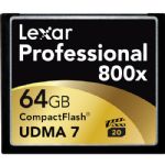 Lexar 64GB Professional 800x Compact Flash Memory Card (UDMA 7)